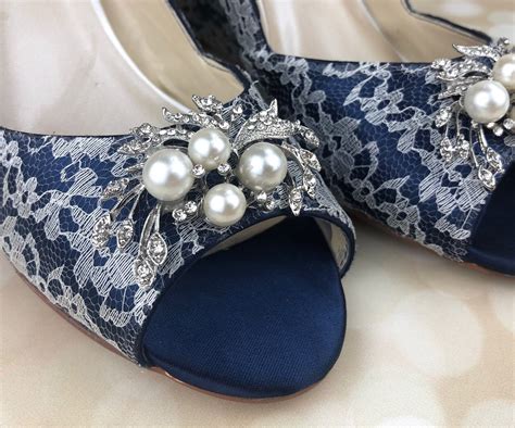 navy blue wedges wedding.